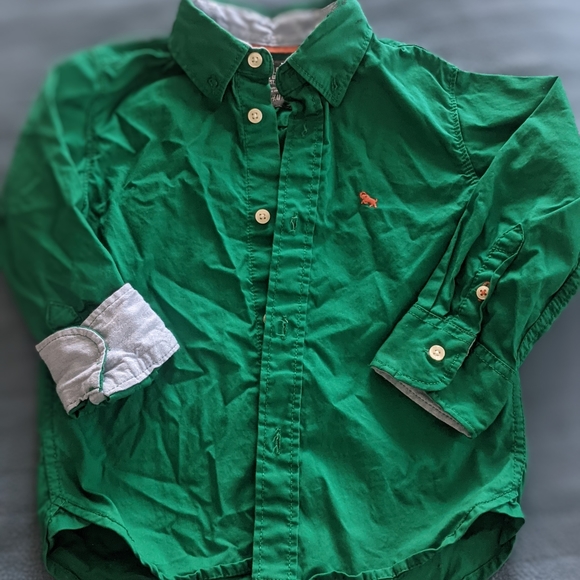 H&M Other - H&M Boys Solid Green Shirt